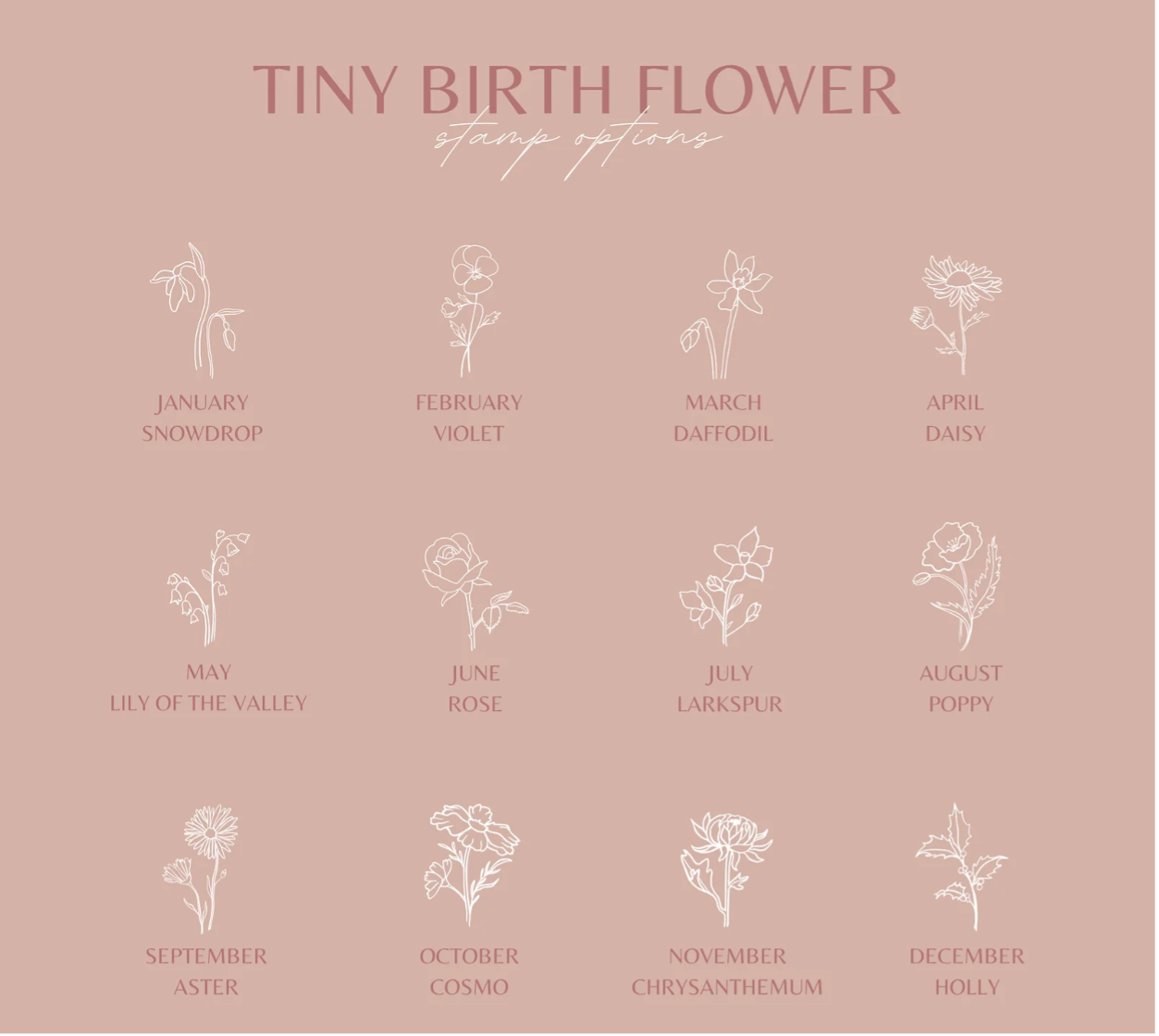 Story Charm - Birth Flower
